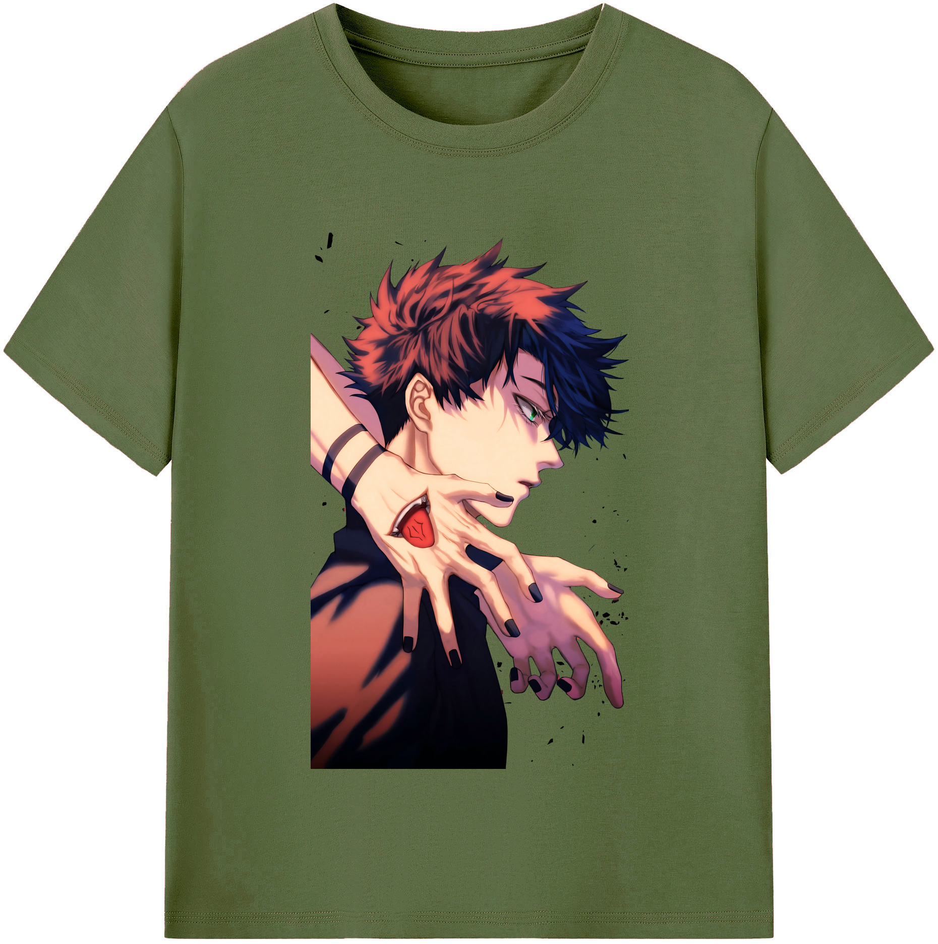 （画像用） 呪術廻戦 Jujutsu Kaisen 綿100％半袖Tシャツ（フロントプリント）